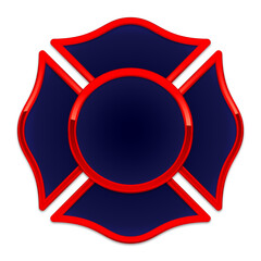 fire rescue logo base dark blue with red trim