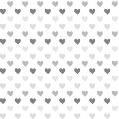 Fototapeta na wymiar seamless pattern with hearts gray white colors background