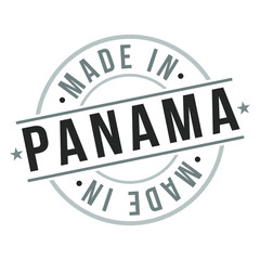 Made in Panama Quality Original Stamp Design Vector Art. Seal National product Badge vector.