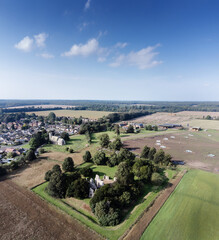 aerial view of norfolk landscape