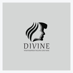 Divine logo design template. Vector illustration