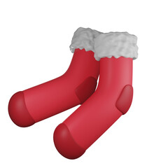 Obraz premium winter 3d render asset for holiday and christmas project