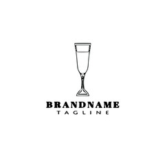 glasses logo cartoon cute icon isolated vector illustration