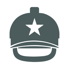 Naklejka premium Helmet, hard hat icon. Simple editable vector illustration.