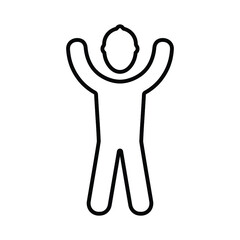 Builder, worker, engineering outline icon. Line art vector.