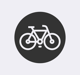 Bike parking vector sign. Signboard. Bicycle symbol.