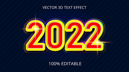 2022 3d creative text effect design 