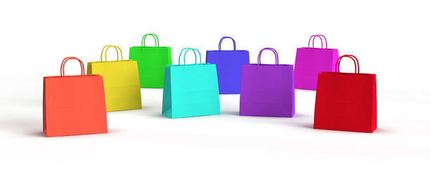 colourful shopping bag