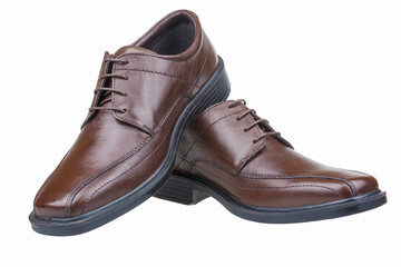Brown man's shoes