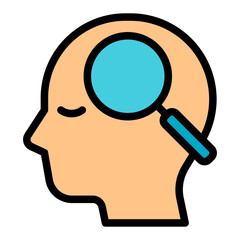 mind filled outline icon