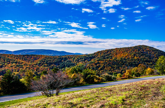 Blue Ridge Mountains Road in Virginia 