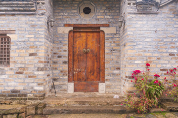 Scenery of Dingli Bay Ancient Town, Xinyang, Henan