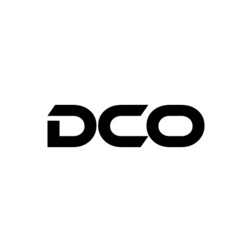 DCO letter logo design with white background in illustrator, vector logo modern alphabet font overlap style. calligraphy designs for logo, Poster, Invitation, etc.