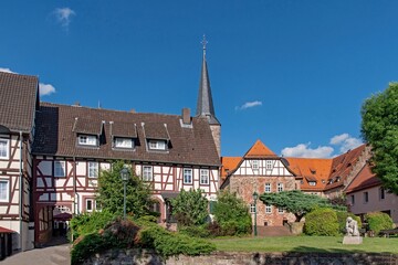 Fototapeta na wymiar Das ehemalige Benediktinerkloster in Schlüchtern in Hessen in Deutschland 