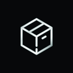 Big Box silver plated metallic icon