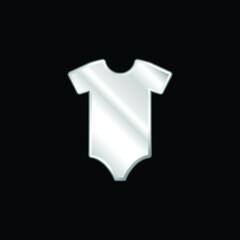 Bodysuit silver plated metallic icon