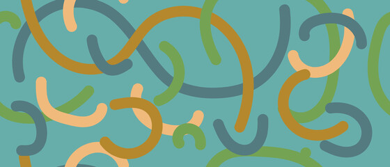 Background in trendy beach shades, cover splash. Simple design with stripes and waves of the sea.