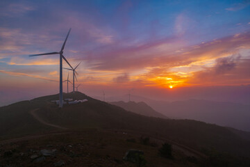 Obraz premium Scenery of Dabie Mountain in Xinyang, Henan