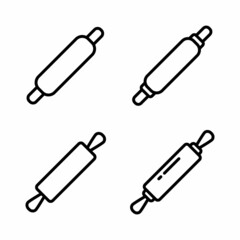 Rolling Pin Icon Design Vector Template Illustration