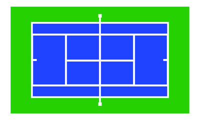 tennis court or pitch vector illustration 