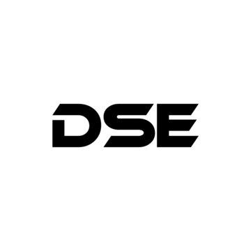 DSE letter logo design with white background in illustrator, vector logo modern alphabet font overlap style. calligraphy designs for logo, Poster, Invitation, etc.