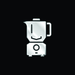 Blender silver plated metallic icon