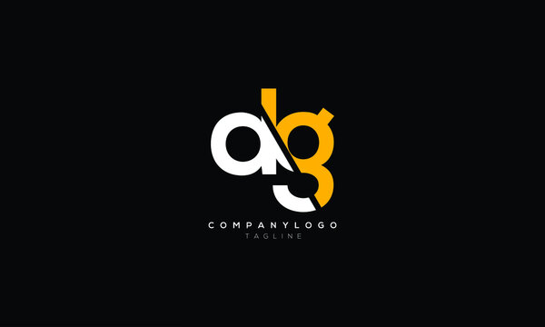DG, GD, Abstract initial monogram letter alphabet logo design