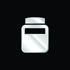 Obraz premium Bottle Of Chemical Elements silver plated metallic icon