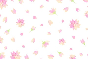 beautiful watercolor sakura background