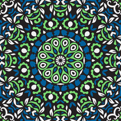 Seamless floral pattern. Ethnic Style Colorful ornamental decoration for different purposes.
