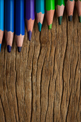 Colored pencils details still. High quality photo