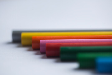 Fototapeta premium Colored pencils details still. High quality photo