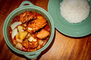 Thai Chicken massaman curry. Thai food