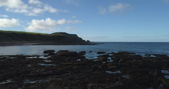 Fraserburgh, Scotland, UK, Beach Area Aerials.  The Broch or Faithlie is a town in Aberdeenshire, Scotland 