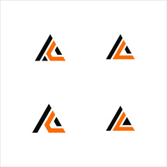 Triangle logo vector template