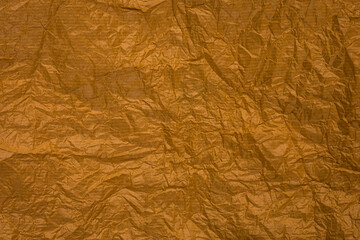 crumpled paper, light brown tone background texture or abstract, space for text