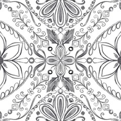 Seamless pattern abstract beautiful mediterranian splash native boho interior home ceramic tile italian painting Texture decoration