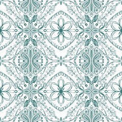 Seamless pattern abstract beautiful mediterranian splash native boho interior home ceramic tile italian painting Texture decoration