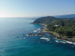 Fototapeta premium 高知県黒潮町 伊の岬の風景