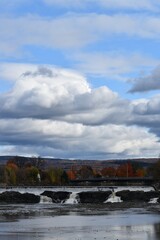 Falls in autumn, Montmagny, Québec, Canada