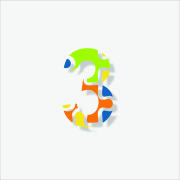 3th anniversary celebration logo design concept. Logo Vector Templates