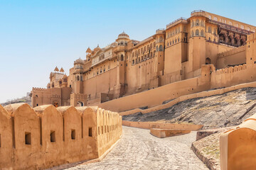 Amber fort in Jaipur, India - obrazy, fototapety, plakaty
