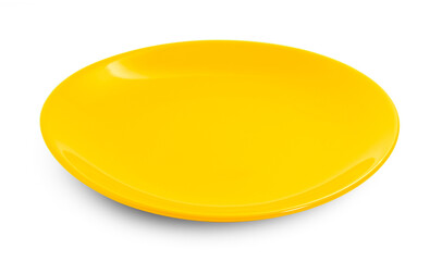 empty plate isolated on white background