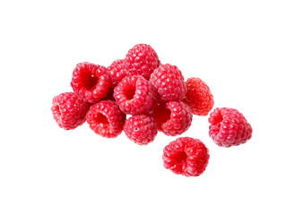 Ripe red raspberries  fruits.