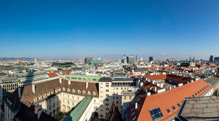 Fototapeta premium panoramic skyline of Vienna