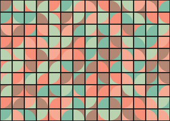 Fototapeta premium Abstract Geometric Pattern generative computational art illustration
