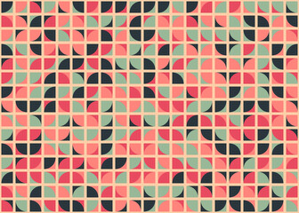 Fototapeta premium Abstract Geometric Pattern generative computational art illustration