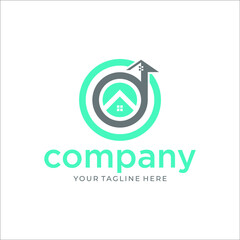 Home logo design concept, house logo vector