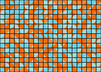 Abstract Geometric Pattern generative computational art illustration