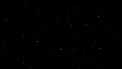 Winter snow, falling white snow on a black background. Snowing sphere snow and snowflakes motion background